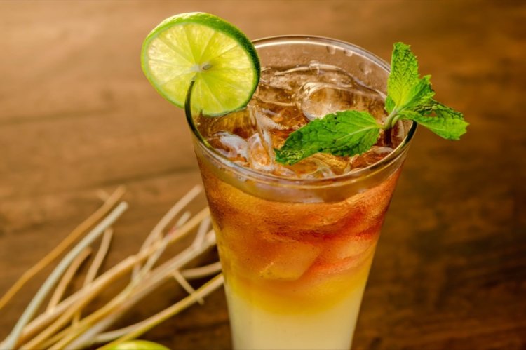 Long Island Iced Tea with Green Tea
