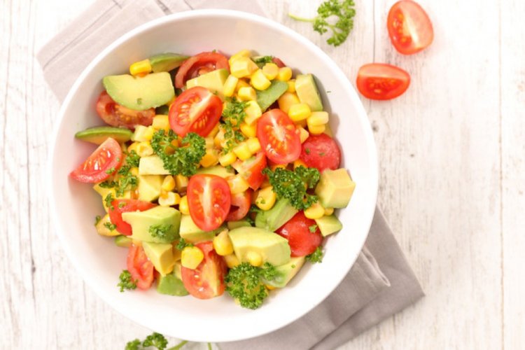 Avocado, Corn, and Tomato Salad