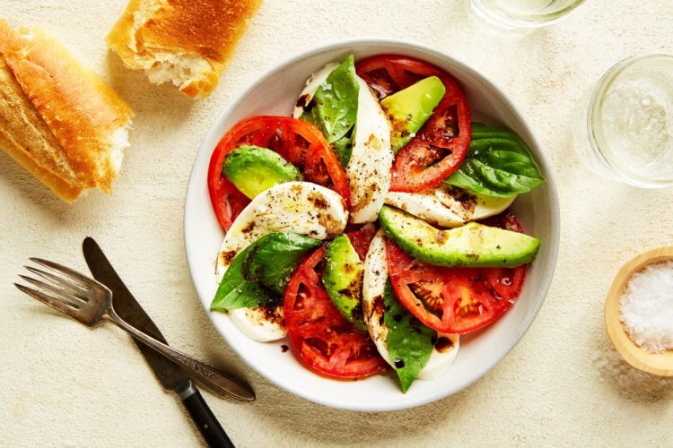 Avocado, Tomato, and Mozzarella Salad
