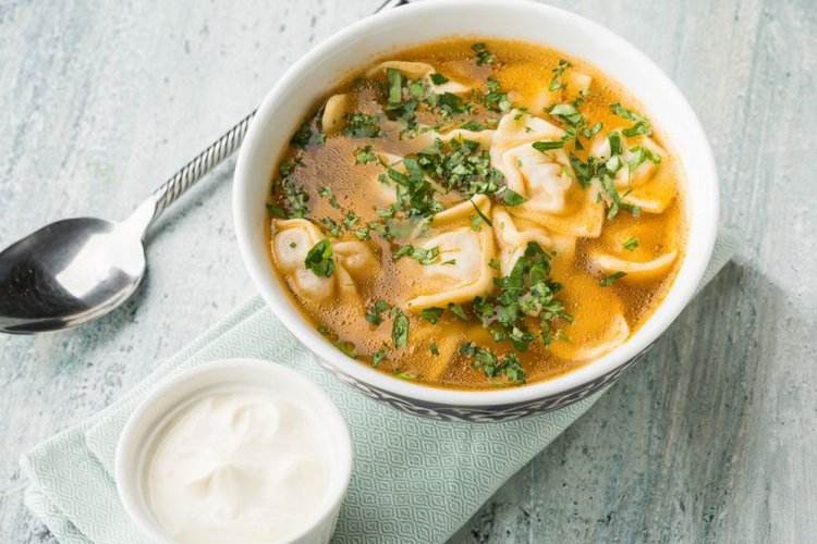 Dumplings uzbekos «Chuchvara»