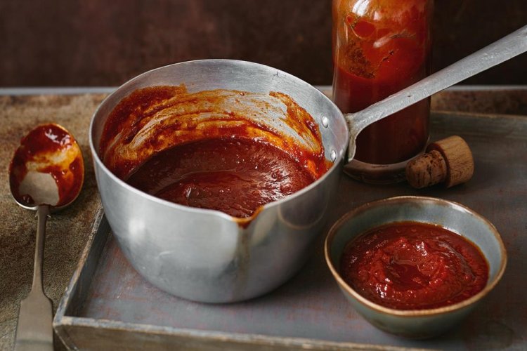 Salsa barbacoa de pimientos asados