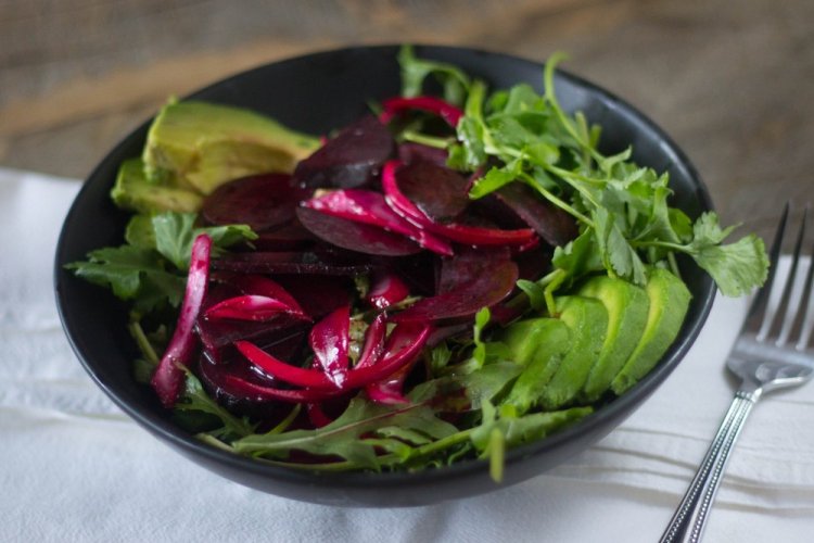 Healthy Avocado and Beetroot Salad