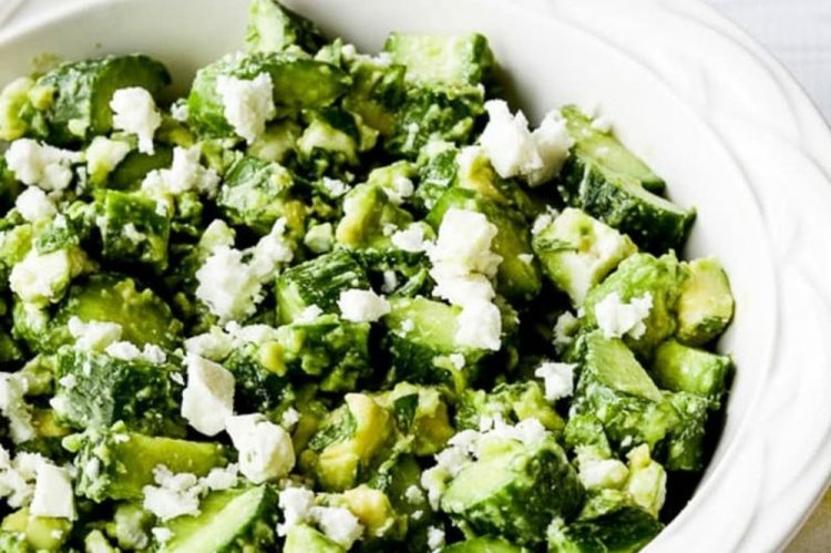 Healthy Avocado, Feta, and Lime Salad