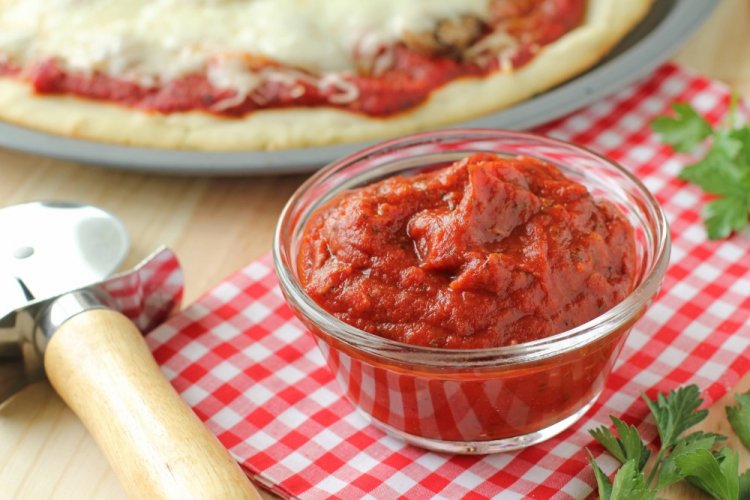 Salsa de pasta de tomate para pizza