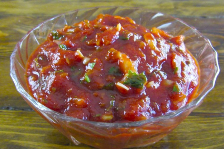 Salsa de pasta de tomate para shashlik