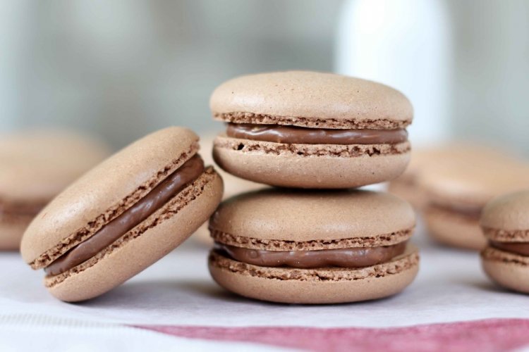 Macarons caseros con Nutella
