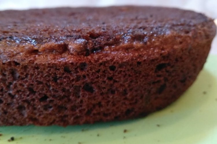 Pastel de chocolate en sartén