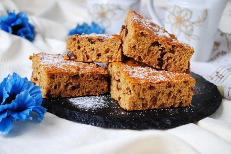 Pastel de mermelada en sartén