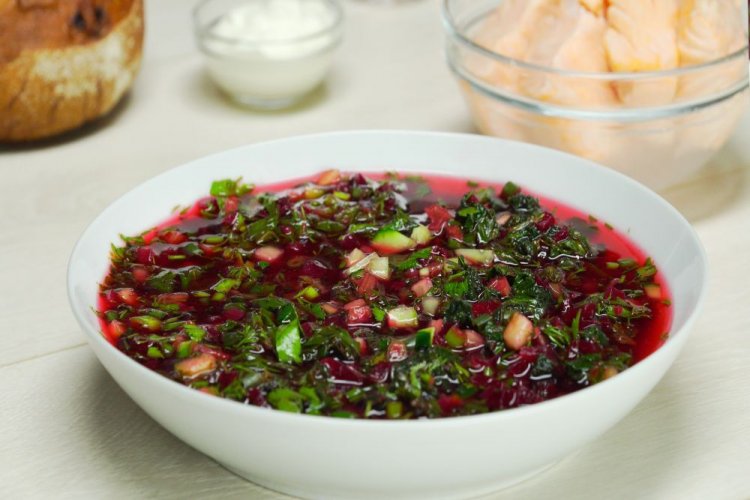 Beetroot Soup with Nettle
