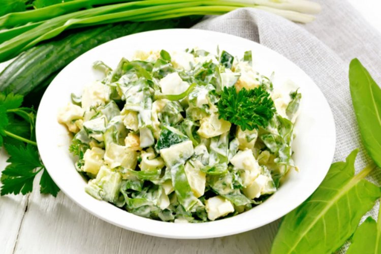 Sorrel, Cucumber, and New Potato Salad