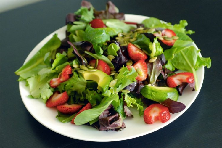 Strawberry, Avocado, and Sorrel Salad