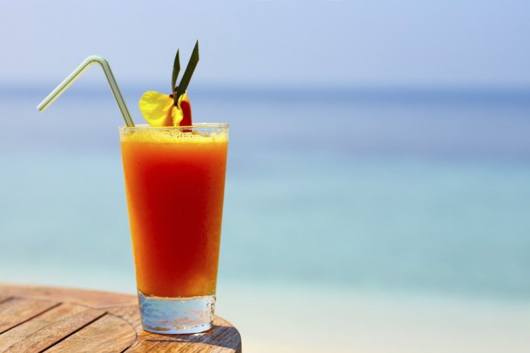 Sex on the Beach sin alcohol con zumo de frutas