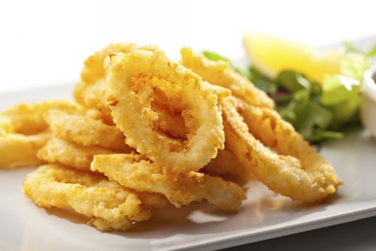 Calamares en rebozado cremoso de jengibre
