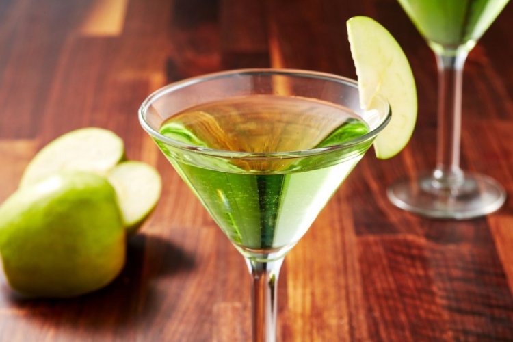 Martini seco de manzana