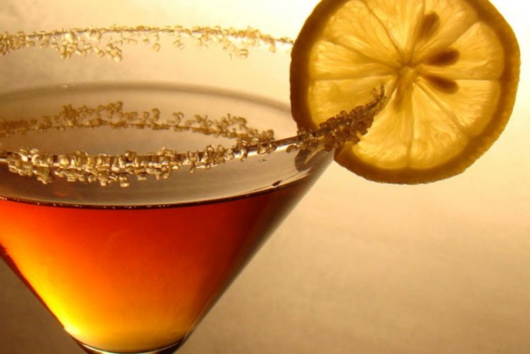 Cóctel de Martini con coñac