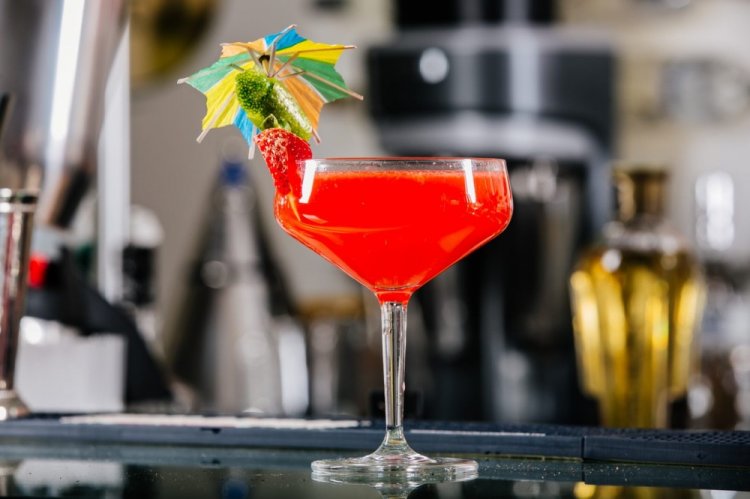 Cóctel de Martini con vino espumoso