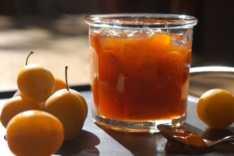 Mermelada de ciruela amarilla con albaricoques