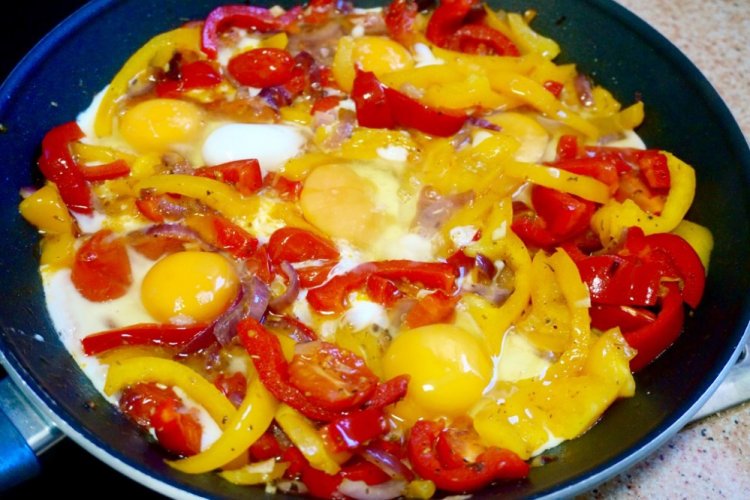 Sausage and Egg Scramble in the Microwave