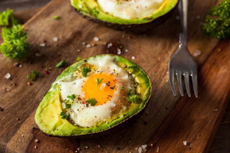 Sausage and Egg Scramble in Avocado