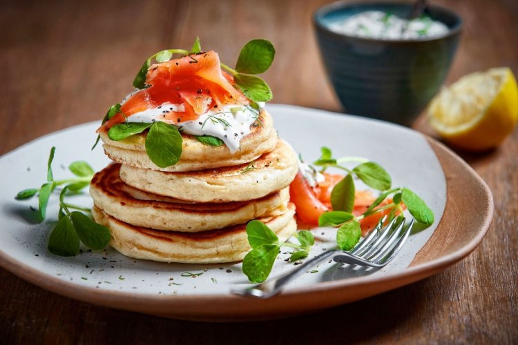 Kefir Pancakes with Cheese