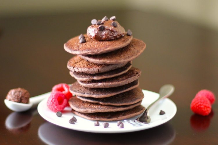 Kefir Pancakes with Cocoa