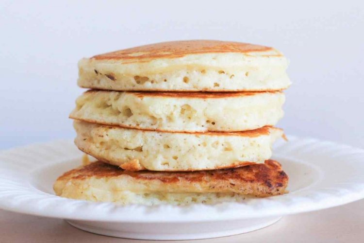 Kefir Pancakes with Coconut Flakes