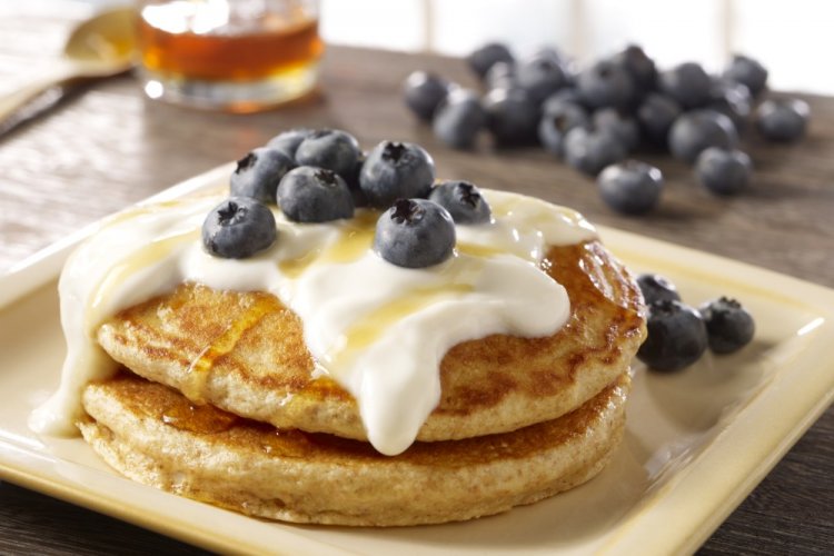 Kefir Pancakes with Cottage Cheese