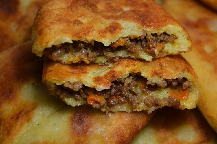 Relleno con carne y granada
