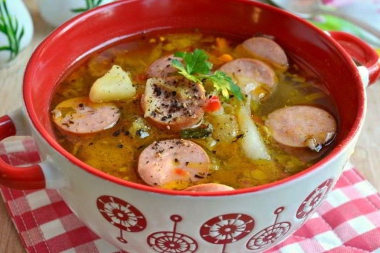 Sausage and Mushroom Soup