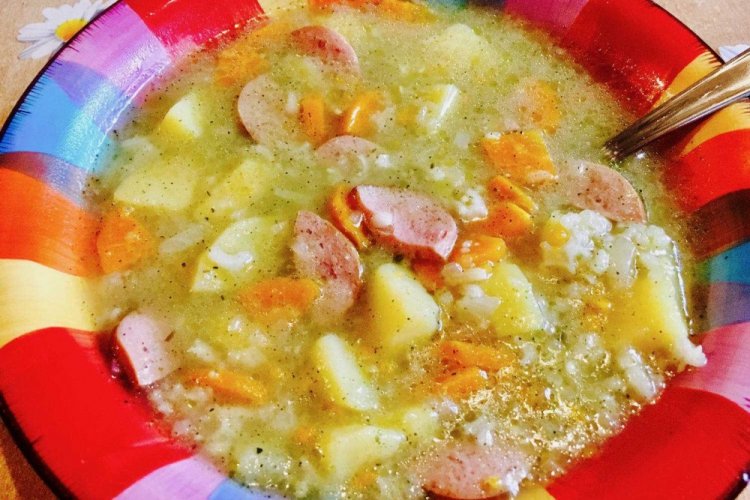 Rice and Sausage Soup