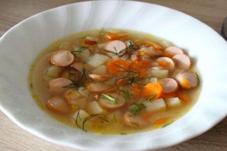 Buckwheat Soup with Sausages