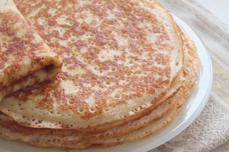 Yeast Pancakes with Kefir