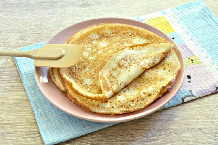 Eggless Yeast Pancakes