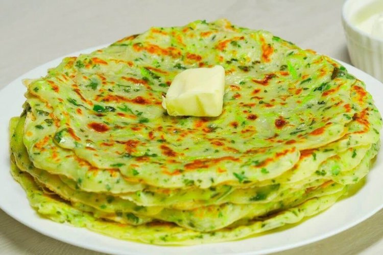 Zucchini Pancakes with Milk