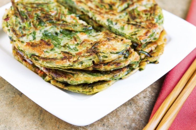 Zucchini Pancakes with Rice Flour