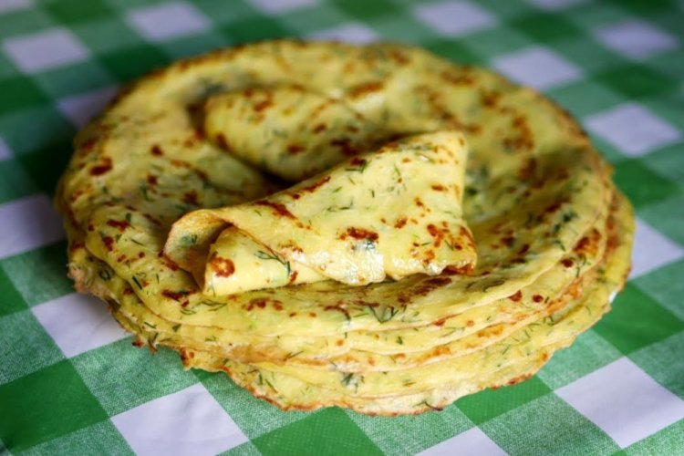 Zucchini Pancakes with Coconut Milk