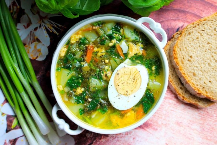 Nettle and Egg Soup