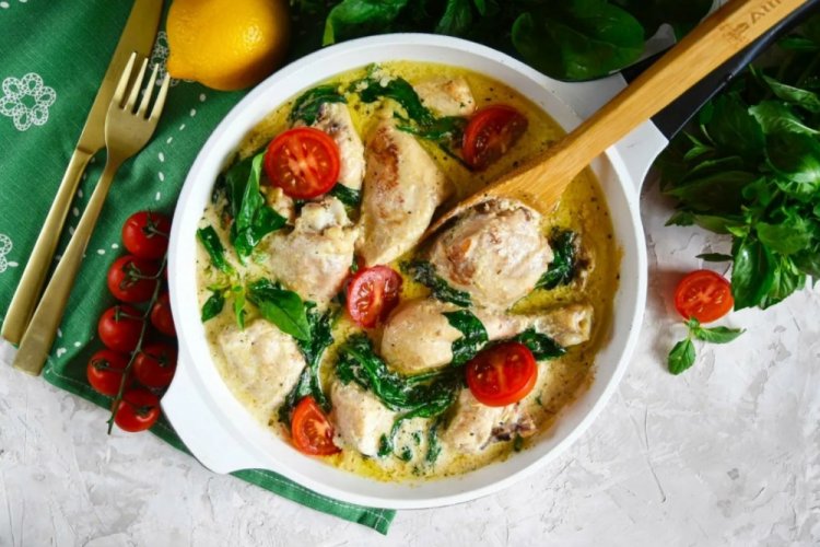 Chicken with Spinach