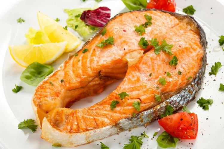 Baked Salmon Steak