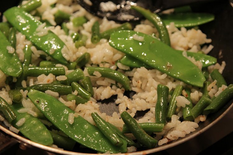 Rice with Young Green Peas