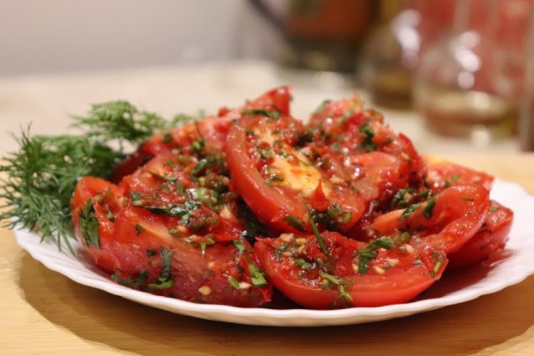 Tomates al estilo coreano