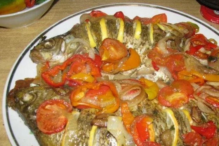 Besugo en salsa de soja al horno