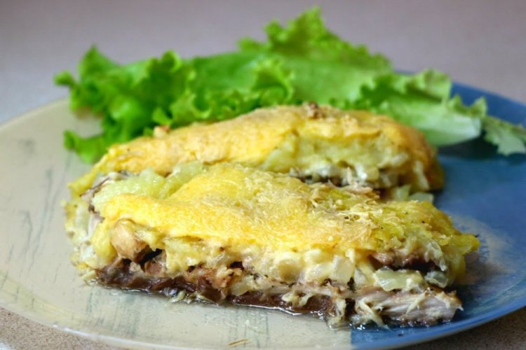 Besugo con crema agria y queso al horno