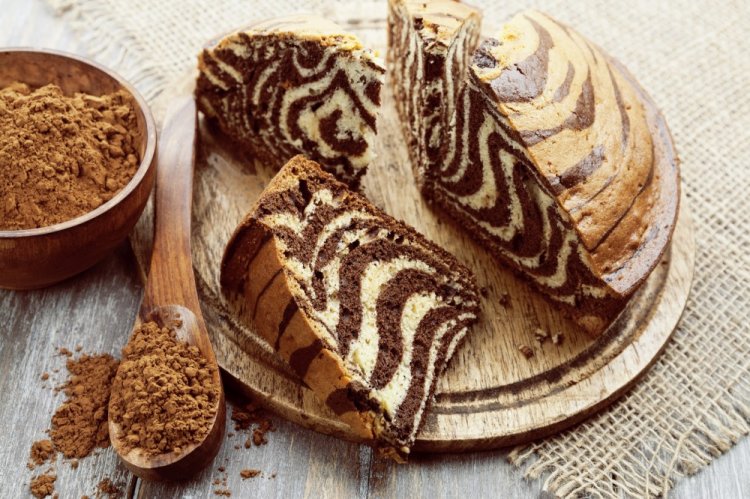 Pastel “Cebra” de crema agria
