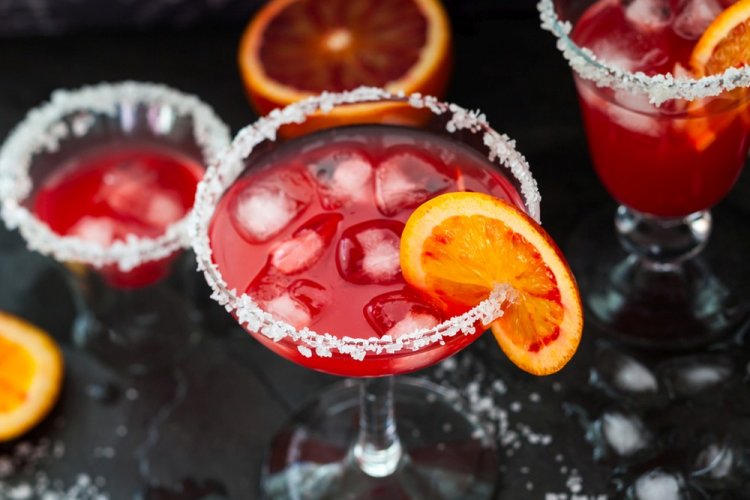 Tequila Cocktail with Strawberry Liqueur