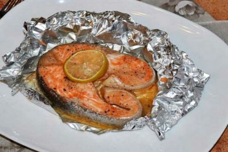 Chum Salmon in Foil in the Oven