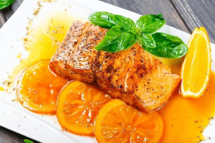 Chum Salmon in Orange Marinade in the Oven