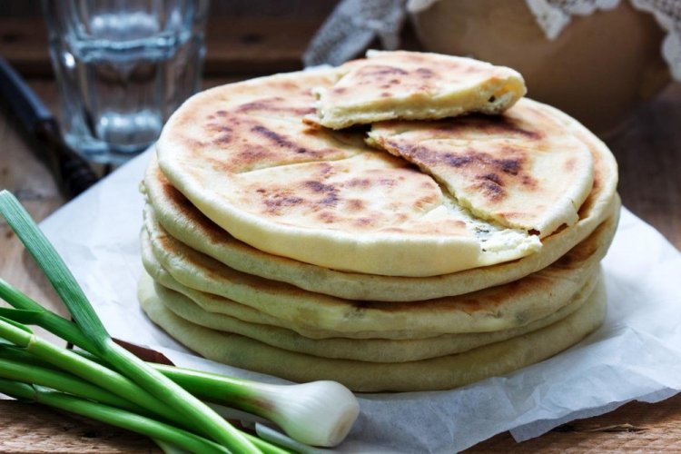 Water Flatbreads with Feta Cheese