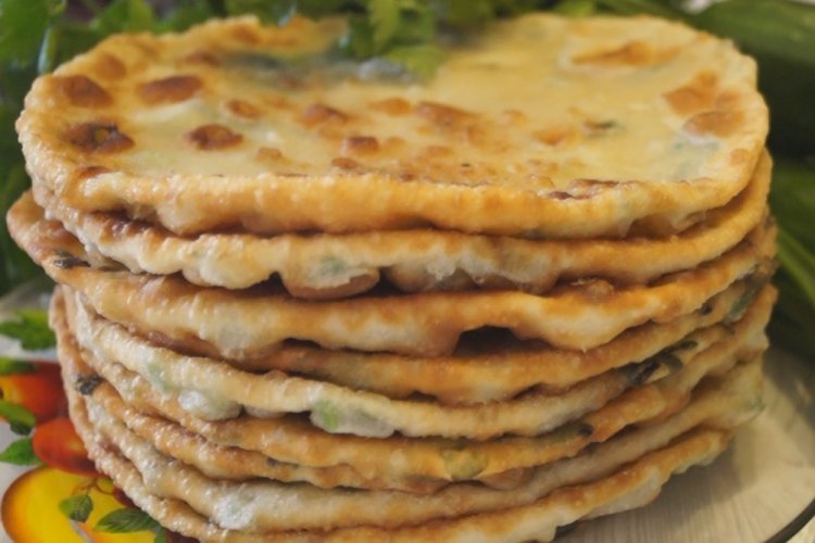 Water Flatbreads with Onions