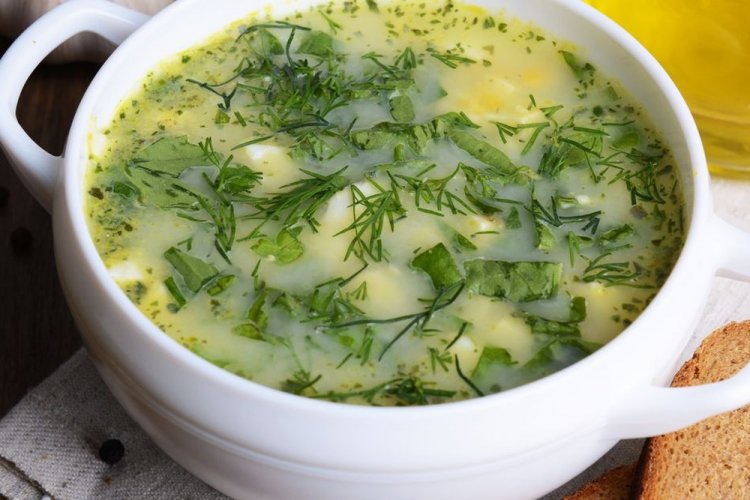 Smoked Chicken and Spinach Soup
